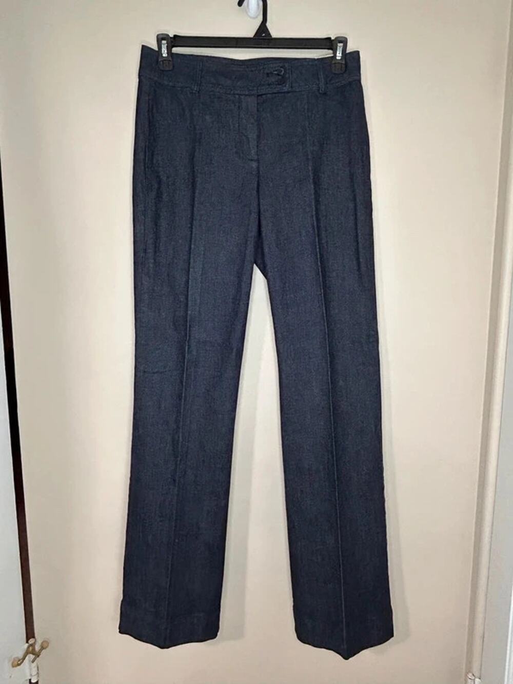 NWT Talbots Curvy Boot Leg Dark Blue Stretch Jeans 8 Long / 29